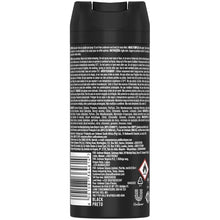 Black Preto deodorant spray can back label with ingredients, usage instructions, and safety warnings