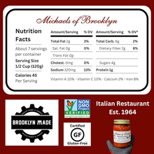 Michaels of Brooklyn Fresh Tomato & Basil Sauce 32 oz — Non-GMO, Gluten Free
