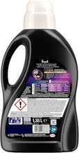 Perwoll Renew dark laundry detergent bottle, 1.35L, for black fabrics, biodegradable formula, recyclable packaging