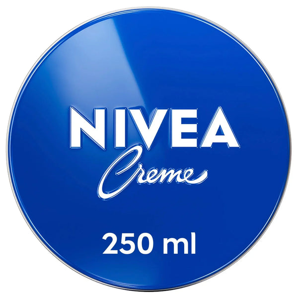 NIVEA Creme 250 ml moisturizer in blue tin, premium imported skincare