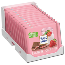 Ritter Sport Milk Chocolate with Strawberry Yogurt Filling, 3.52 oz (100g)
