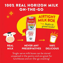 Horizon Organic Whole Milk Boxes, 18-Pack (18 × 8 fl oz / 144 fl oz) - Real Prime Deals