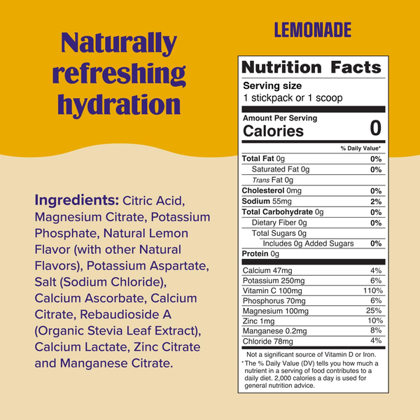 Ultima Replenisher Electrolyte Drink Mix Lemonade 3.9 oz — 30 Servings