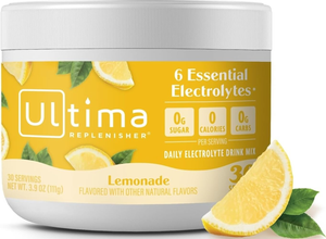 Ultima Replenisher Electrolyte Drink Mix Lemonade 3.9 oz — 30 Servings