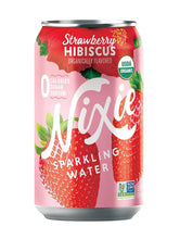 Nixie Organic Sparkling Water Strawberry Hibiscus, 12 fl oz Can, 0 Calories, USDA Organic
