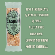 South Forty Cashew Bar - Gluten Free, Dairy Free, 5g Protein, Nothing Artificial