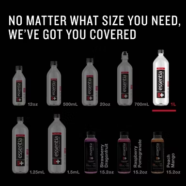 Essentia Ionized Alkaline Water, 1L Bottle, 9.5pH or Higher