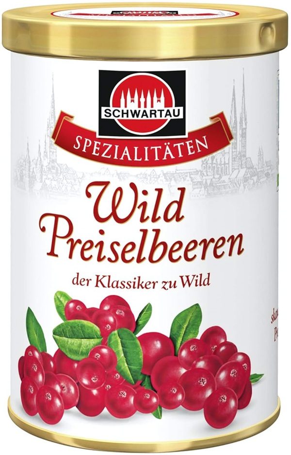 Schwartau Wild Preiselbeeren Wild Lingonberry Preserve 12.35 oz (350g)