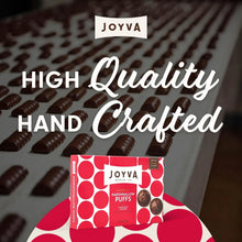 Joyva chocolate-covered marshmallow puffs, handcrafted premium snack, cherry flavor, high quality