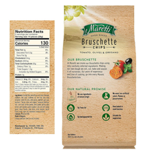 Maretti Oven Baked Bruschette Chips, Tomato Olives & Oregano, 5 oz (142g), All Natural, No Artificial Colors