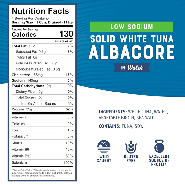 Bumble Bee Low Sodium Solid White Albacore Tuna in Water 5 oz