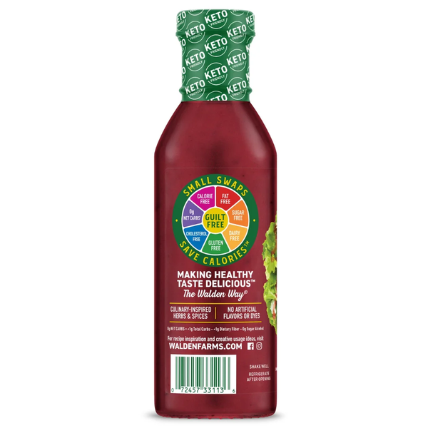 Walden Farms Raspberry Vinaigrette 12oz | Zero Calories