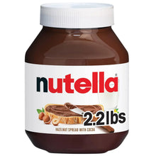 Nutella hazelnut spread with cocoa, 2.2 lbs jar, perfect for snacks and breakfast