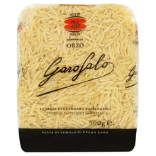 Garofalo Orzo pasta, 500g package of premium imported Italian grain pasta, ideal for soups and salads