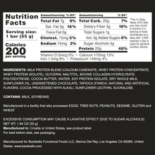 Barebells Cookies & Cream Protein Bar 1.94 oz - nutrition facts and ingredients label