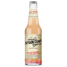 Bruce Cost Unfiltered Ginger Ale, Blood Orange with Meyer Lemon, 12 fl oz (355ml) Glass Bottle