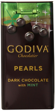 Godiva Signature Dark Chocolate Pearls with Mint, Chocolat Noir Menthe, 1.5 oz (43g)