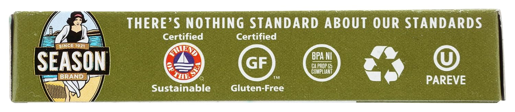 Season Brand Flat Fillet Anchovies in 100% Olive Oil – 2 oz