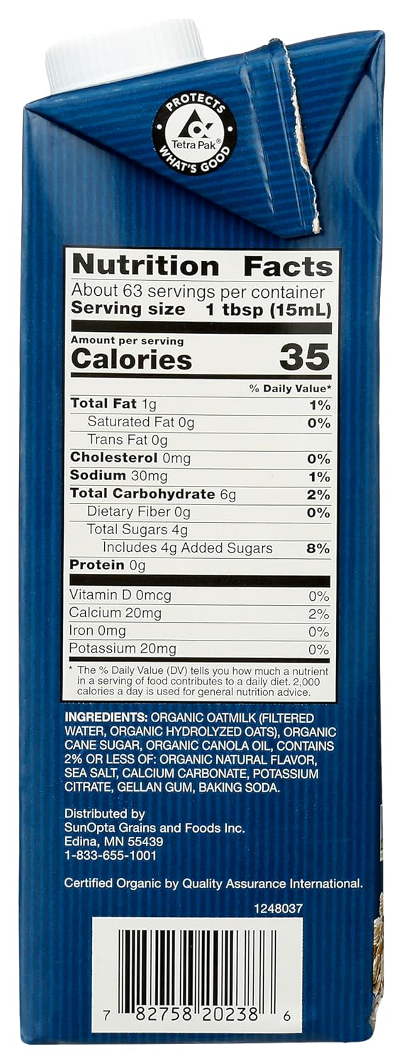 Sown Organic Oat Creamer Salted Caramel 32 fl oz — USDA Organic, Gluten Free
