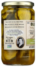 Bubbies Ginger Apple Bread & Butter Chips, 25 fl oz (739mL), Snacking Pickles, Non-GMO, Gluten Free