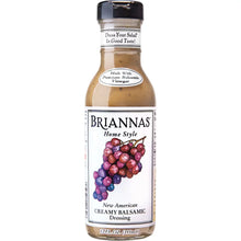 Briannas Home Style New American Creamy Balsamic Dressing, 12 fl oz (355mL), Gluten Free