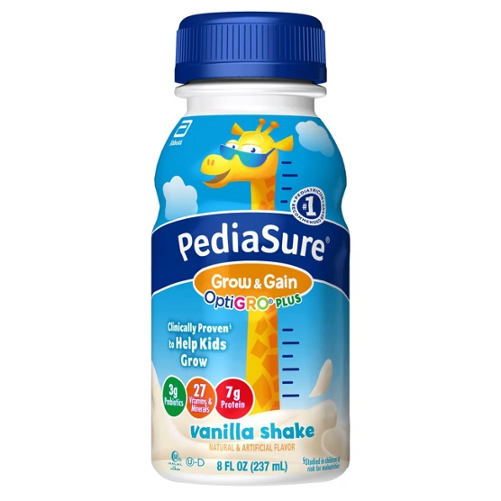 PediaSure Grow & Gain Vanilla Shake 8 fl oz | OptiGRO Plus