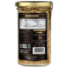 Season Brand Skinless & Boneless Grilled Mackerel in Olive Oil – 9.17 oz Glass Jar