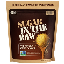 Sugar in the Raw Turbinado Cane Sugar 6 lb bag, Non-GMO verified, golden crystals for baking & sprinkling