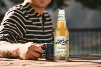 Bruce Cost Unfiltered Ginger Ale, Jasmine Tea, 12 fl oz (355ml) Glass Bottle