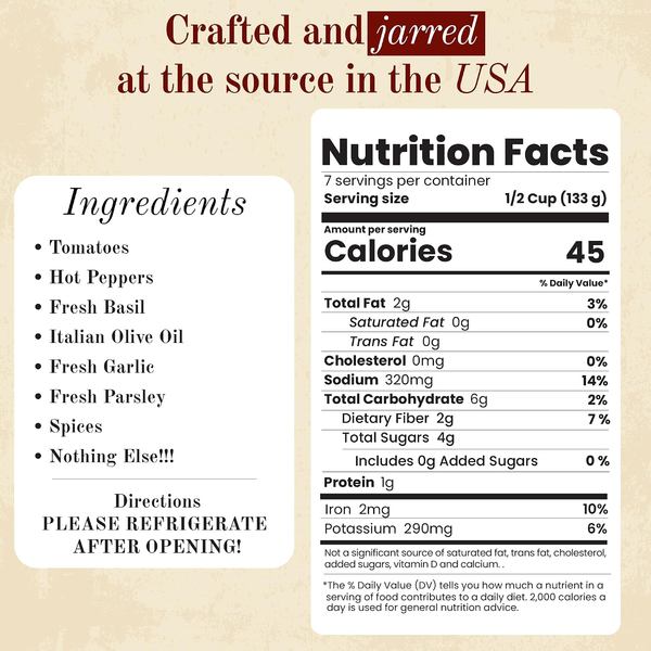 Michaels of Brooklyn Arrabbiata Sauce 32 oz — Non-GMO, Gluten Free
