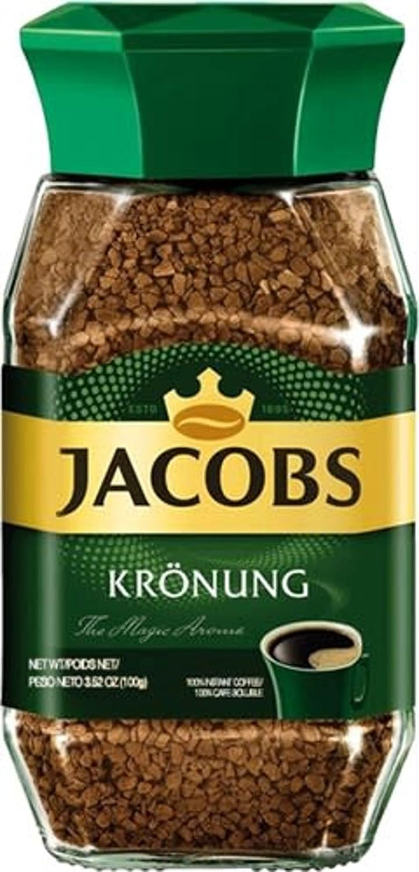 Jacobs Krönung Instant Coffee, The Magic Aroma, 100% Instant Coffee, 95g Glass Jar, Made in Germany
