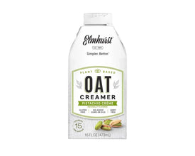 Elmhurst Oat Creamer Pistachio Crème, plant-based, dairy-free, gluten-free, 16 fl oz