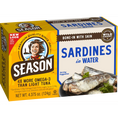 Season Sardines in Water 4.375 oz - wild caught sardines can