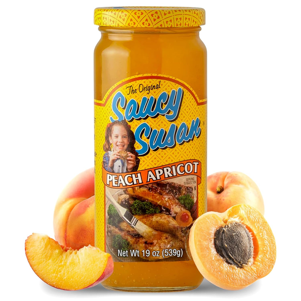 Saucy Susan The Original Peach Apricot Sauce, Sweet & Tangy Glaze, Marinade & Dipping Sauce, 19 oz (539g)