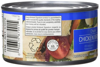 Chunk chicken breast canned meat, recyclable tin, USDA inspected, packed in water