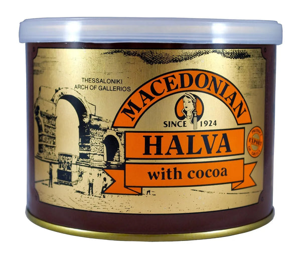 Macedonian Halva with Cocoa 17.6 oz | Haitoglou Since 1924
