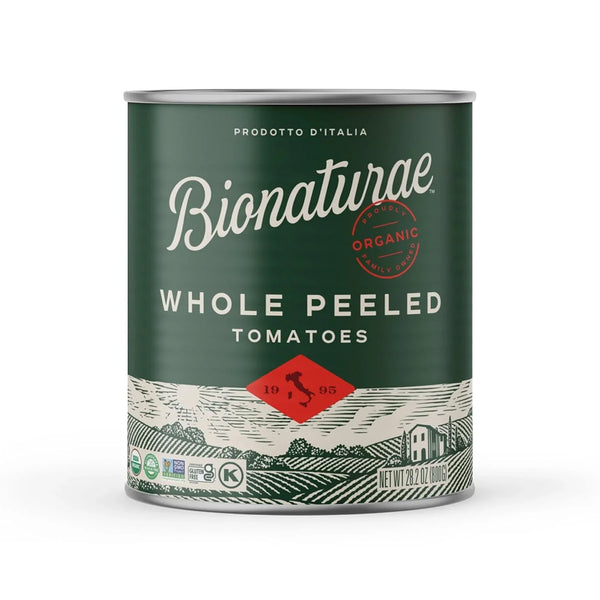 Bionaturae Organic Whole Peeled Tomatoes, 28.2 oz Can, No Salt Added