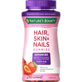 Nature's Bounty Hair Skin & Nails Gummies, strawberry flavored, 230 count, with biotin and vitamins for beauty support