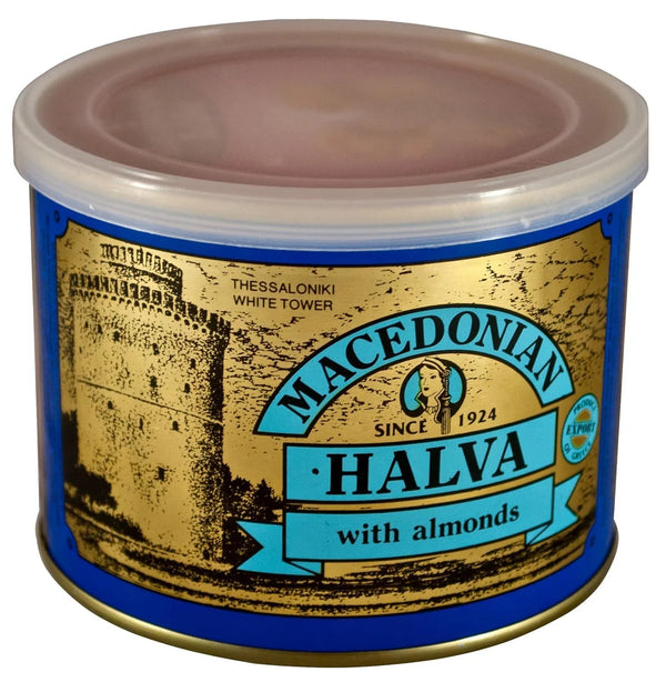 Macedonian Halva with Almonds 17.6 oz | Haitoglou Since 1924