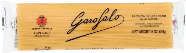 Garofalo Capellini Angel Hair Pasta, 16 oz, imported Italian durum wheat semolina, Naples-style