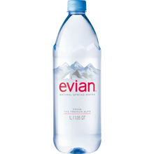 Evian Natural Spring Water, 1L Bottle, From the French Alps