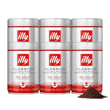 illy Classico Ground Coffee Moka Pot 8.8 oz | Single & Pack of 6