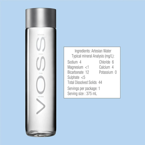 VOSS Artesian Still Water 12.7 fl oz Glass Bottle | Single & Pack
