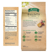 Maretti Oven Baked Bruschette Chips, Slow Roasted Garlic, 5 oz (142g), All Natural, No Artificial Colors
