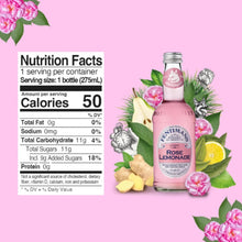 Fentimans Limonade pétillante à la rose, limonade rose infusée de manière botanique avec des ingrédients naturels et de l'extrait de rose, soda artisanal, 275 ml, paquet de 4