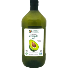 Chosen Foods avocado oil bottle, green container, 2L, for cooking and high heat use