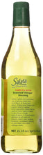 Salata Seasoned Vinegar Dressing bottle, ready-to-serve salad dressing for greens, veggies, and slaws