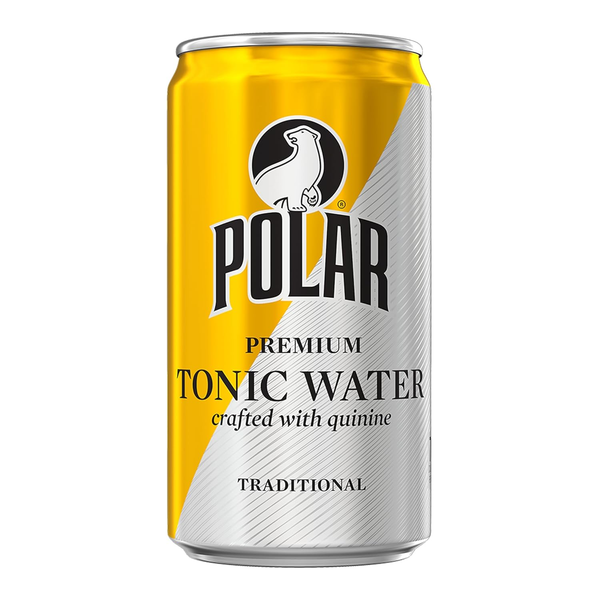 Polar Premium Tonic Water Traditional, Crafted with Quinine, 7.5 fl oz Cans