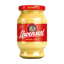 Löwensenf Extra Scharf German Mustard, 9.3 oz (265g) Glass Jar