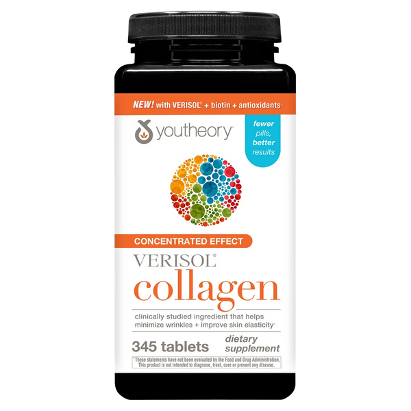 Youtheory VERISOL Collagen + Biotin + Vitamin C 345 Tablets